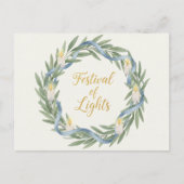 Hanukkah Lights Postcard Briefkaart (Voorkant)