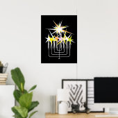 Hanukkah Lights Poster (Thuiskantoor)
