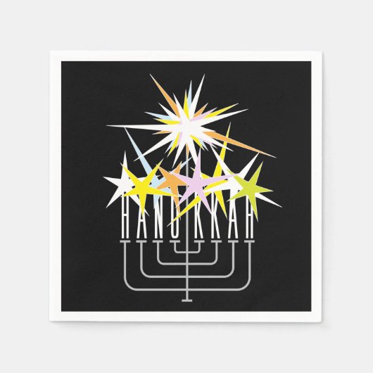 Hanukkah Lights Servet (Voorkant)
