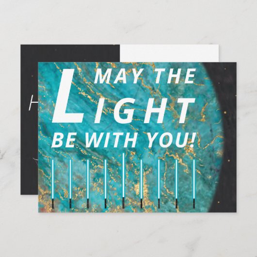 Hanukkah Lights Standaard Briefkaart (Voorkant / Achterkant)