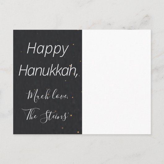 Hanukkah Lights Standaard Briefkaart (Achterkant)