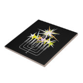 Hanukkah Lights Tegeltje (Zijkant)