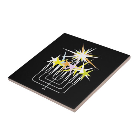 Hanukkah Lights Tegeltje (Zijkant)