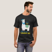 Hanukkah Llama Christmas Happy Llamakah Pajamas Fu T-shirt (Voorkant volledig)