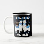 Hanukkah Llama Christmas Happy Llamakah Squad Cute Tweekleurige Koffiemok<br><div class="desc">Funny llama alpaca Menorah gifts for women and men,  teens,  kids,  girls,  boys who love Hannukah,  Channukah Jewish Holidays,  Happy Llamakah,  Jewish llama Christmas opslagings. Ideal gift for Christmas,  St. Nick,  New Year,  birthday gift and other folidays.</div>