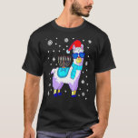 Hanukkah Llama Menorah Alpaca Santa Hat Kerstmis T-shirt<br><div class="desc">Hanukkah Llama Menorah Alpaca Santa Hat Kerstmis Chanukah</div>