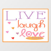 Hanukkah Love a Latke Window Cling Raamsticker (Vel)