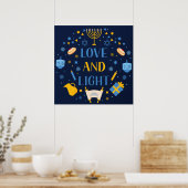 Hanukkah Love and Light Poster (Keuken)
