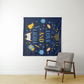 Hanukkah Love and Light Tapestry Wandkleed (In Situ (horizontaal))