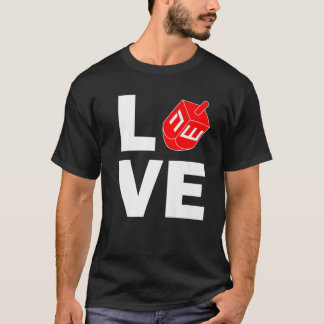 Hanukkah Love Dreidel Jewish Holiday T-shirt