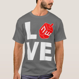 Hanukkah Love Dreidel Jewish Holiday T-shirt