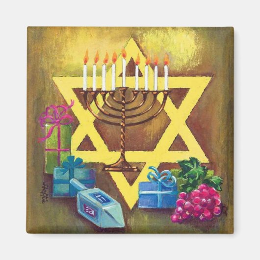 Hanukkah Magnet (Voorkant)