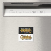 Hanukkah Magnet Square Party Time (Insitu (Vaatwasser))