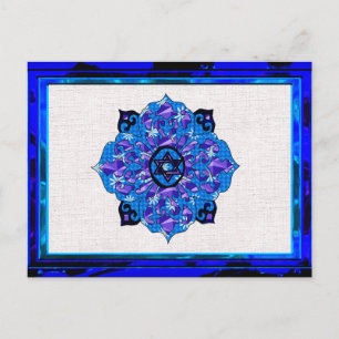 Hanukkah Mandela Feestdagenkaart