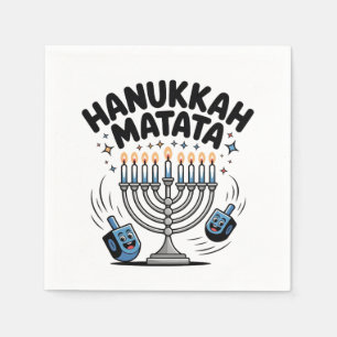 Hanukkah Matata Grappige Joodse Hanukkah Servet