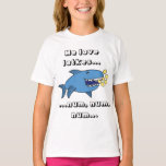 Hanukkah Me Love Latkes/Dark Color Shirt<br><div class="desc">"Ik hou van latkes, num, num, num" Shirt. Personaliseer door tekst te schrappen en uw toe te voegen. Gebruik uw favoriete lettertypekleur, stijl en grootte. Bedankt om te stoppen en te winkelen. Veel waardering. Happy Chanukah/Hanukkah!!! Stijl: Meisjes' Basic T-Shirt Wacht tot je dit t-shirt op je kind krijgt, dan zal...</div>