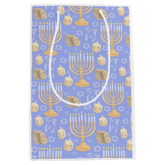 Hanukkah Medium Cadeauzakje (Voorkant)