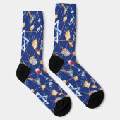 Hanukkah Menora Driehoek Sokken (Rechts)