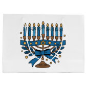 Hanukkah Menora Groot Cadeauzakje (Achterkant)