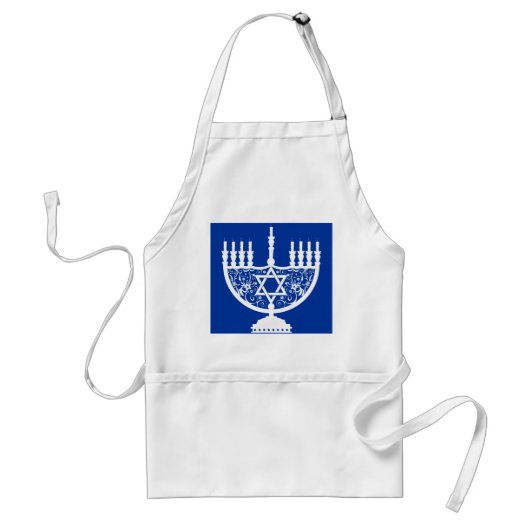 Hanukkah-menora Standaard Schort (Voorkant)