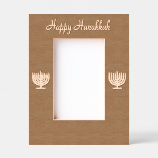 Hanukkah Menorah 4Sarah Laser Gegraveerde Lijstjes (Voorkant)