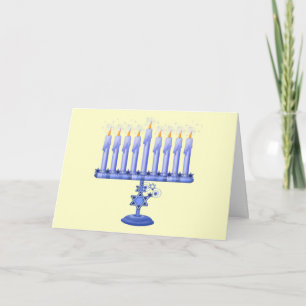 Hanukkah Menorah (aanpasbaar) Feestdagen Kaart