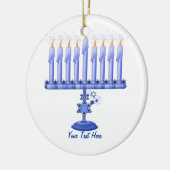 Hanukkah Menorah (aanpasbaar) Keramisch Ornament (Links)
