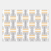 Hanukkah Menorah Abstract Design Inpakpapier Vel (Voorkant 3)