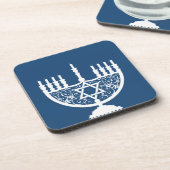 Hanukkah Menorah Bier Onderzetter (Linkerzijde)