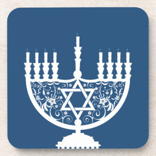 Hanukkah Menorah Bier Onderzetter