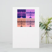 Hanukkah Menorah Briefpapier (Staand voorkant)