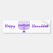 Hanukkah Menorah Bumpersticker (Voorkant)
