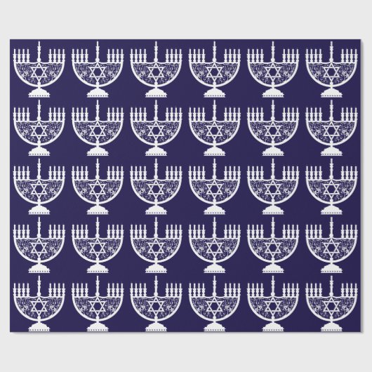 Hanukkah Menorah Cadeaupapier (Vlak)