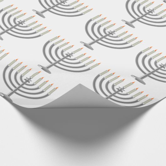 Hanukkah menorah cadeaupapier (Hoek)