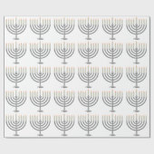 Hanukkah menorah cadeaupapier (Vlak)