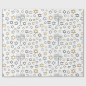 Hanukkah Menorah Cadeaupapier (Vlak)