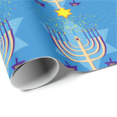 hanukkah menorah cadeaupapier (Rol Hoek)