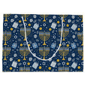 Hanukkah Menorah Cadeautas (Achterkant)