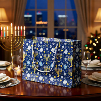 Hanukkah Menorah Cadeautas