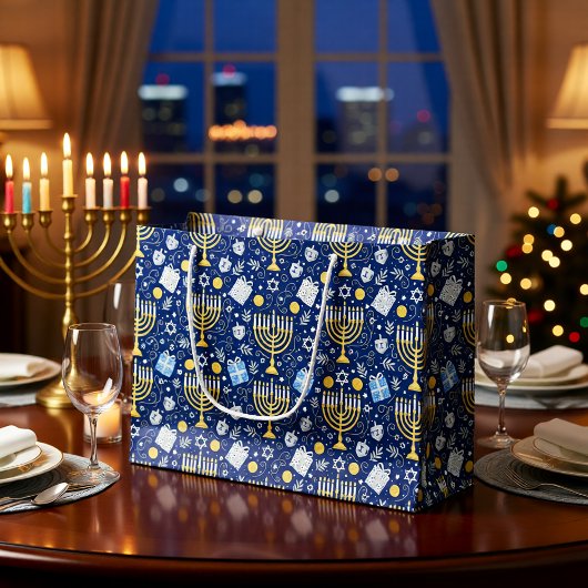 Hanukkah Menorah Cadeautas