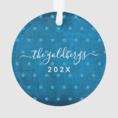 Hanukkah Menorah Candles Turquoise Keepomwille Cus Ornament (achterkant)