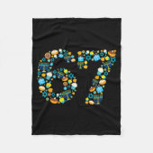Hanukkah Menorah Dreidel 67 Festive Chanukah Six S Fleece Deken (Voorkant)