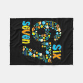 Hanukkah Menorah Dreidel 67 Festive Chanukah Six S Fleece Deken (Voorkant (Horizontaal))