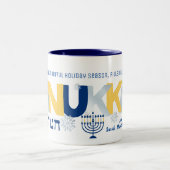 HANUKKAH Menorah Dreidel Coffee Mok (Center)