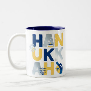 HANUKKAH Menorah Dreidel Coffee Mok