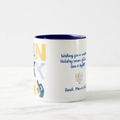 HANUKKAH Menorah Dreidel Coffee Mok (Center)