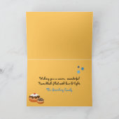 Hanukkah Menorah Dreidel & Donuts Holiday Card Feestdagen Kaart (Binnen)