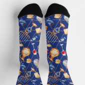 Hanukkah Menorah Dreidel Sokken (Top)