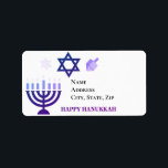 Hanukkah Menorah en Dreidels Etiket<br><div class="desc">.Viel acht dagen en acht nachten van het festival van Lichten met Hanoekakaarten en geschenken. Het festival van de lichten is hier. Licht de menorah aan, speel met het droesdel en feast op latkes en sufganiyots. Viel de geest van Hanukkah met vrienden, familie en geliefden om hen Happy Hanukkah te...</div>