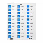 Hanukkah Menorah Etiket (Full Sheet)